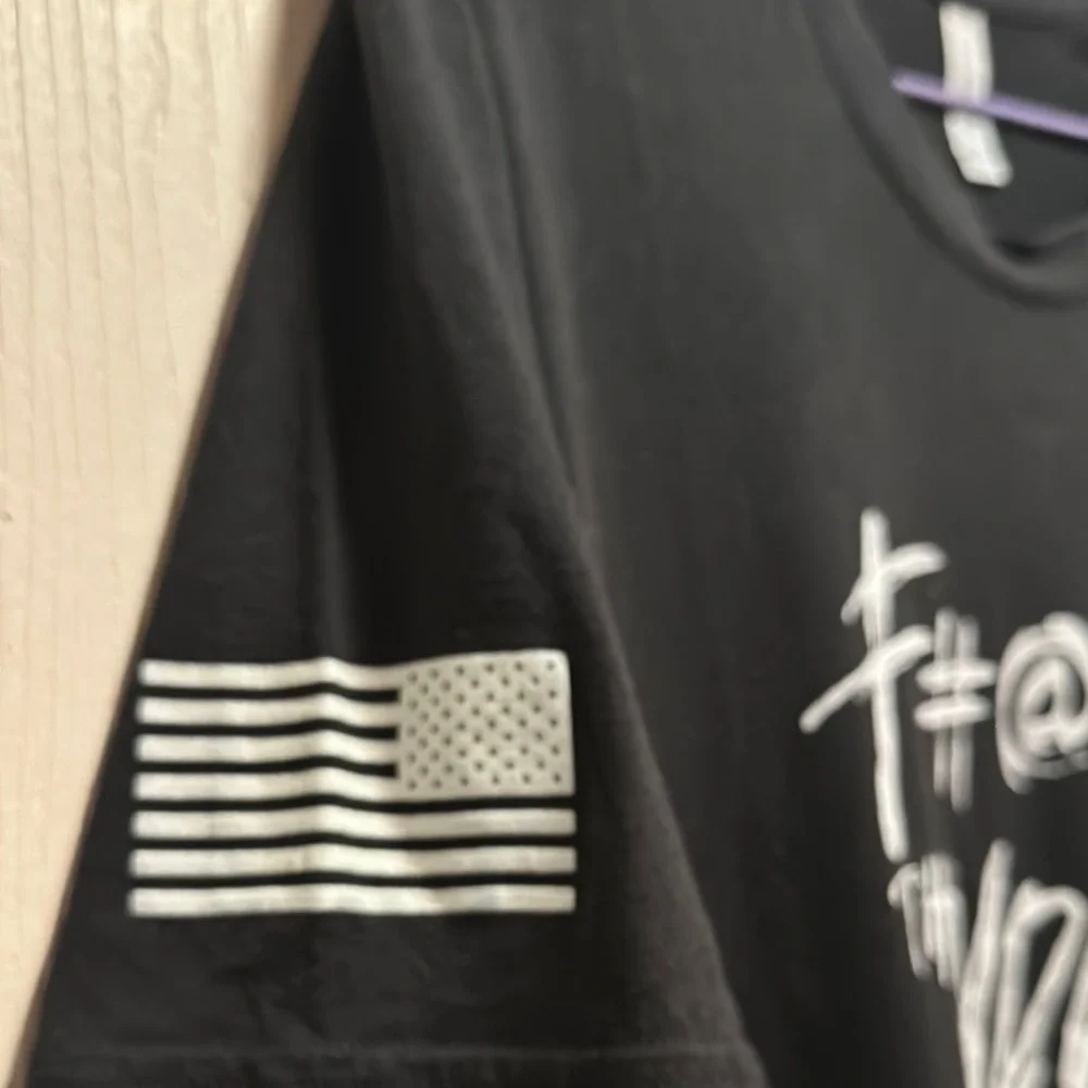 Vintage Volunteer Knitwear Graphic T-Shirt, Size XL, Black, Streetwear - Picture 6 of 16